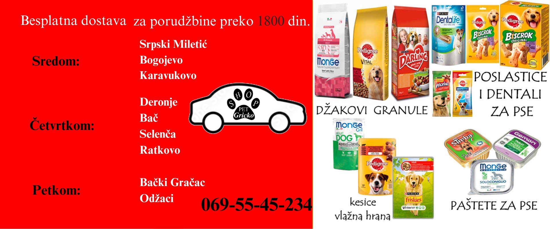 Hrana i oprema za pse